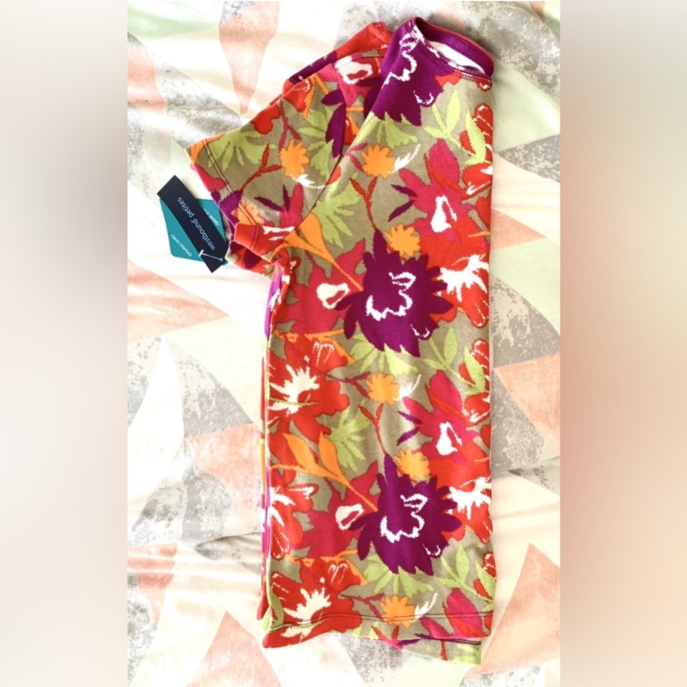 Westbound floral women’s 100% Cotton Top Petite Small PS colorful shirt - Picture 6 of 8